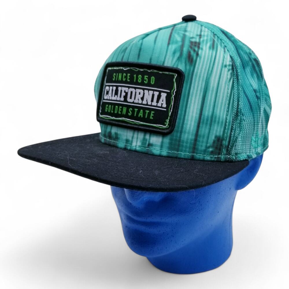 Essencial Caps CALIFORNIA California Golden State Patch Snapback Trucker Cap